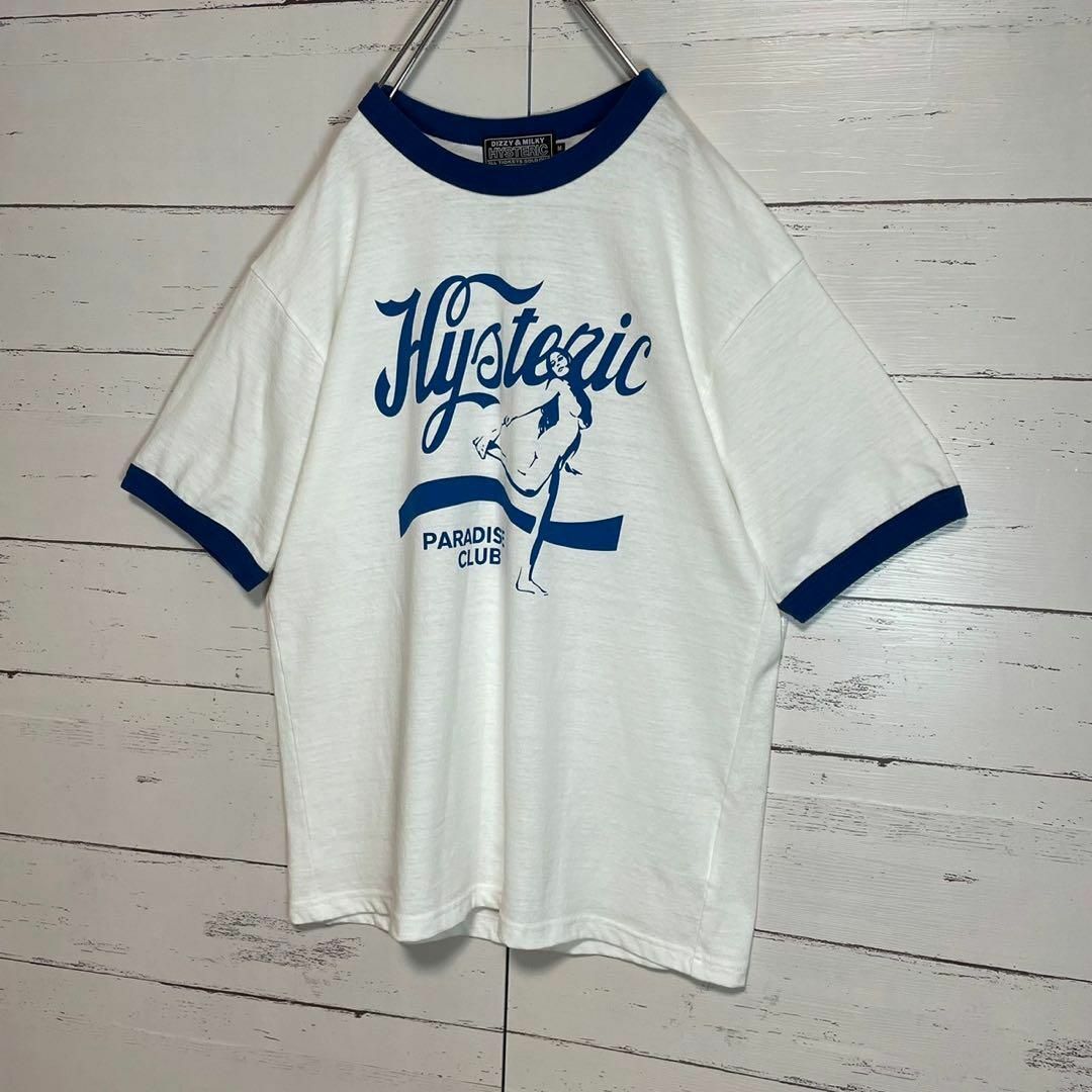 HYSTERIC GLAMOUR(ヒステリックグラマー)の【大人気モデル】ヒステリックグラマー☆リンガーTシャツ ヒスガール 入手困難 メンズのトップス(Tシャツ/カットソー(半袖/袖なし))の商品写真