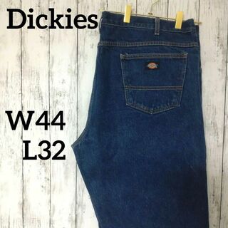ディッキーズ(Dickies)のディッキーズビッグサイズデニムワークパンツ裏地チェック総柄W44（939）(デニム/ジーンズ)
