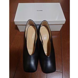 【CLANE】WAVE SQUARE PUMPS BLACK 37