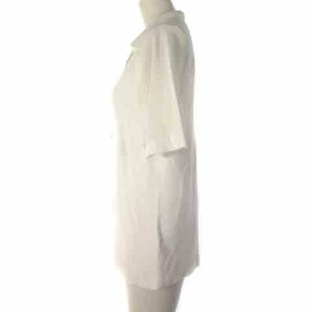 ESCADA(エスカーダ)のエスカーダ タグ付き ニットソー ニットポロシャツ 半袖 金釦 メッシュ L レディースのトップス(ニット/セーター)の商品写真
