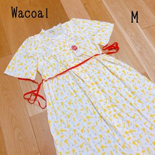 Wacoal - ワコール　ルームウェア　ネグリジェ　レトロ　昭和　ワンピース　半袖　M