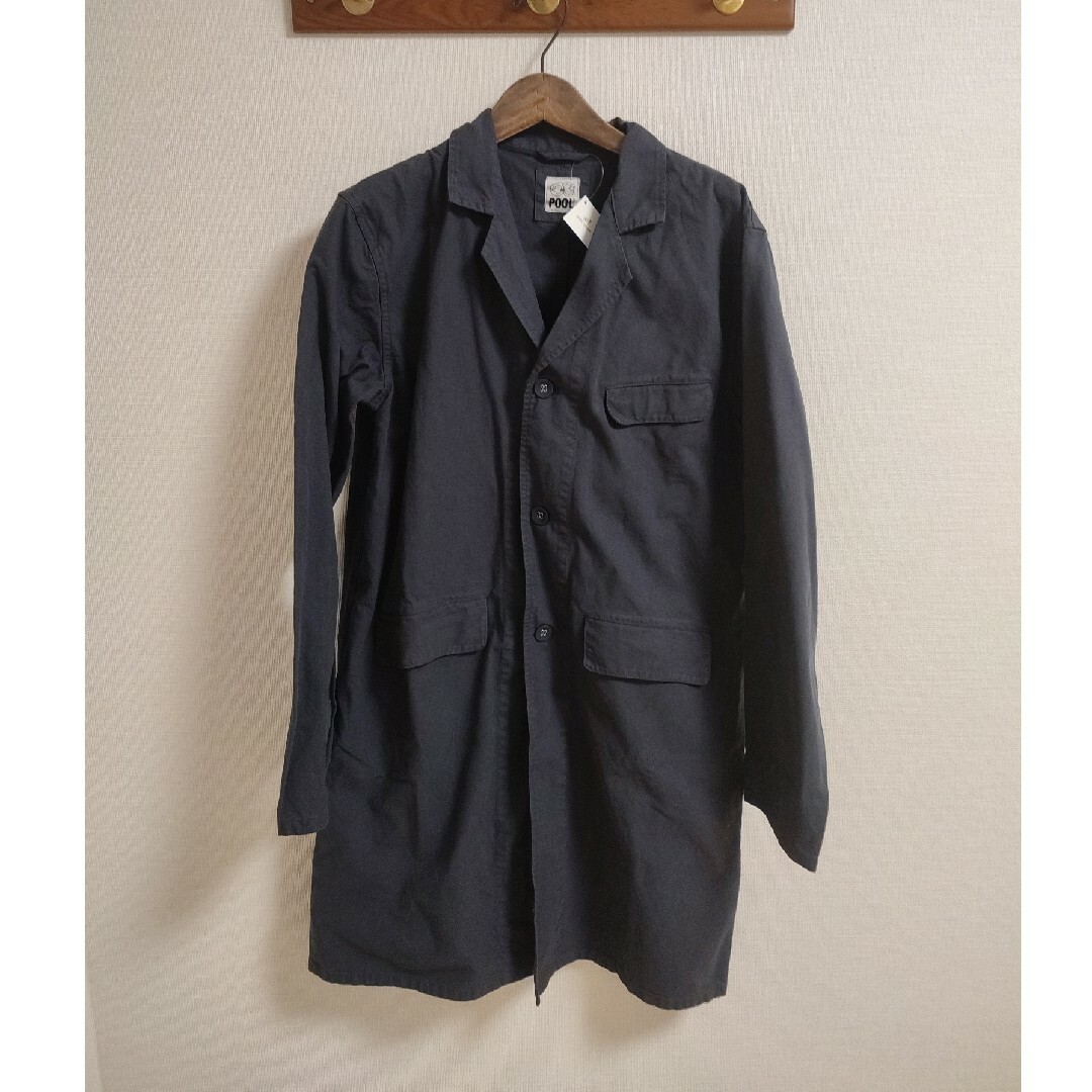 IDEE - POOL いろいろの服 コットンアトリエコート ネイビーの IDEE - POOL いろいろの服 コットンアトリエコート ネイビーの