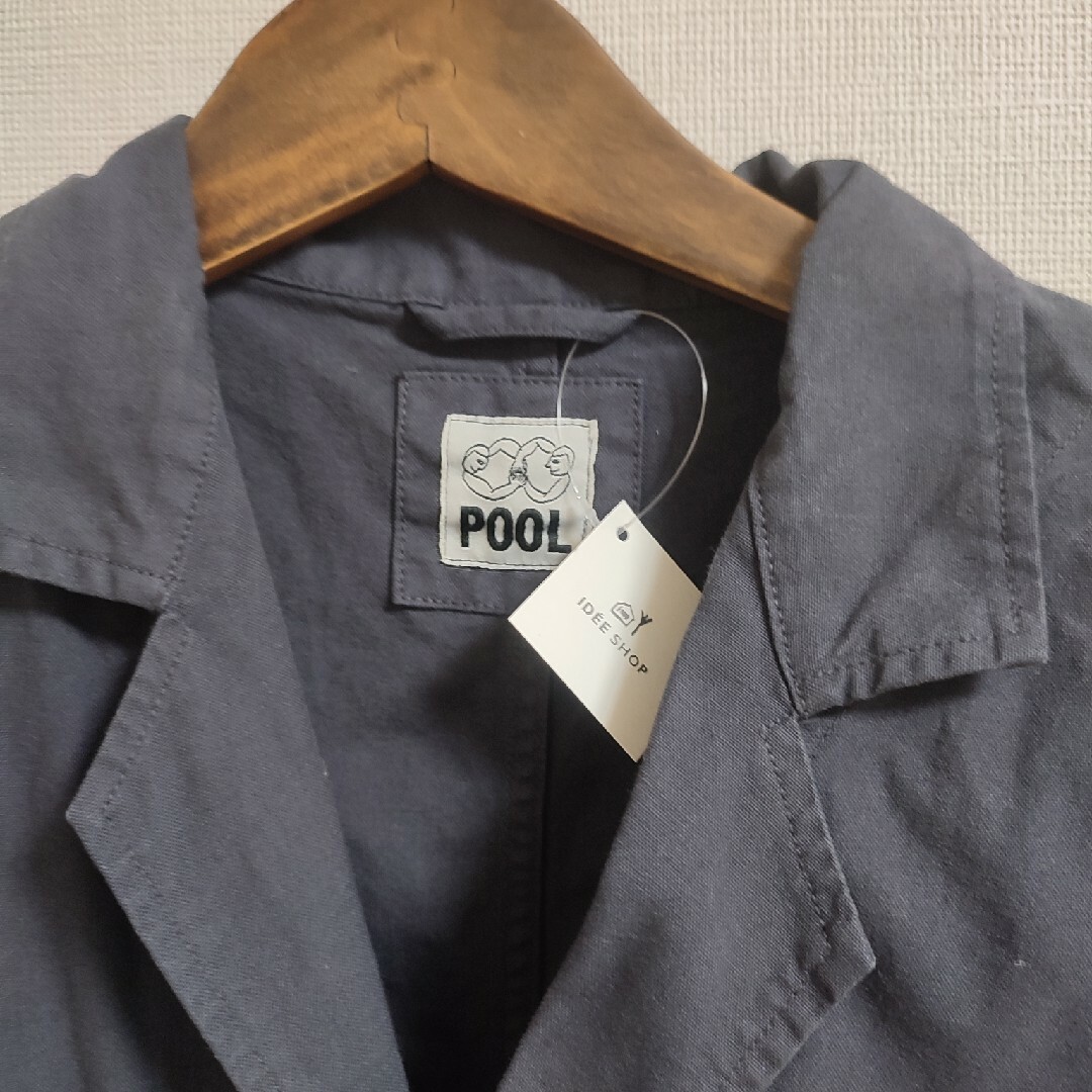 IDEE - POOL いろいろの服 コットンアトリエコート ネイビーの IDEE - POOL いろいろの服 コットンアトリエコート ネイビーの