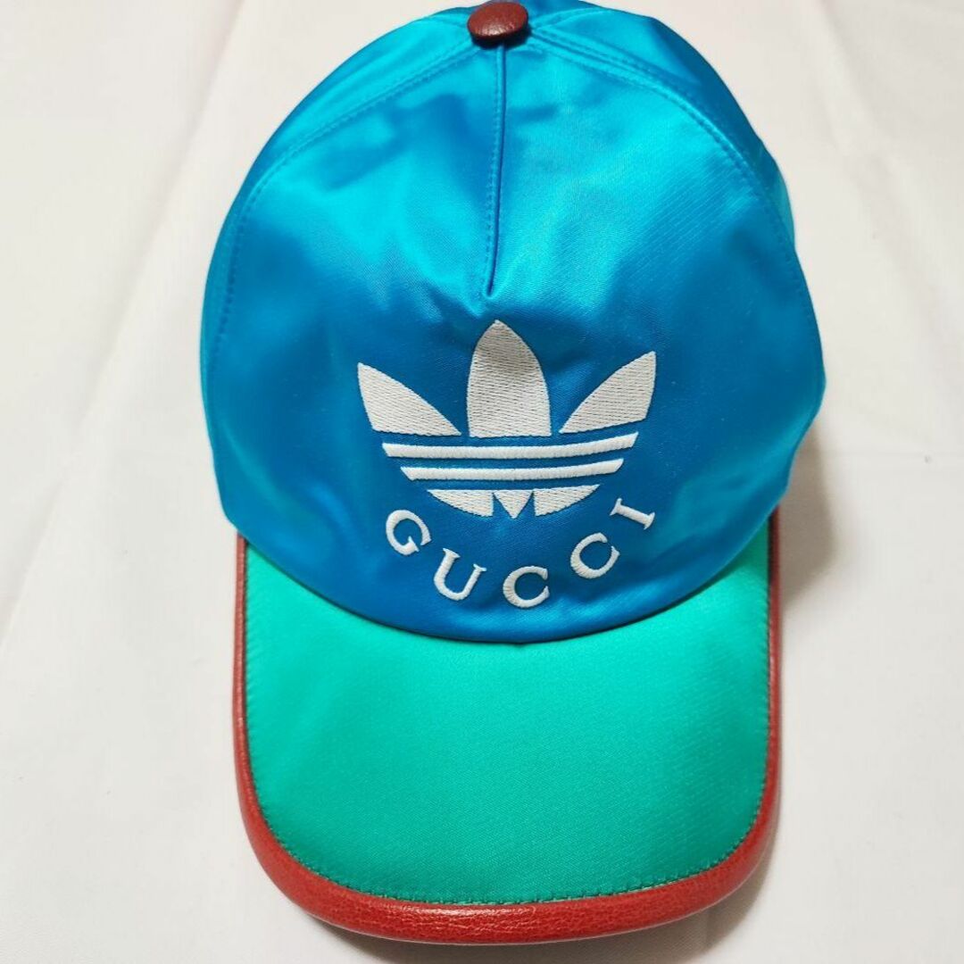 Gucci(グッチ)の新品未使用 adidas x GUCCI  コラボ ベースボールキャップ  L レディースの帽子(キャップ)の商品写真