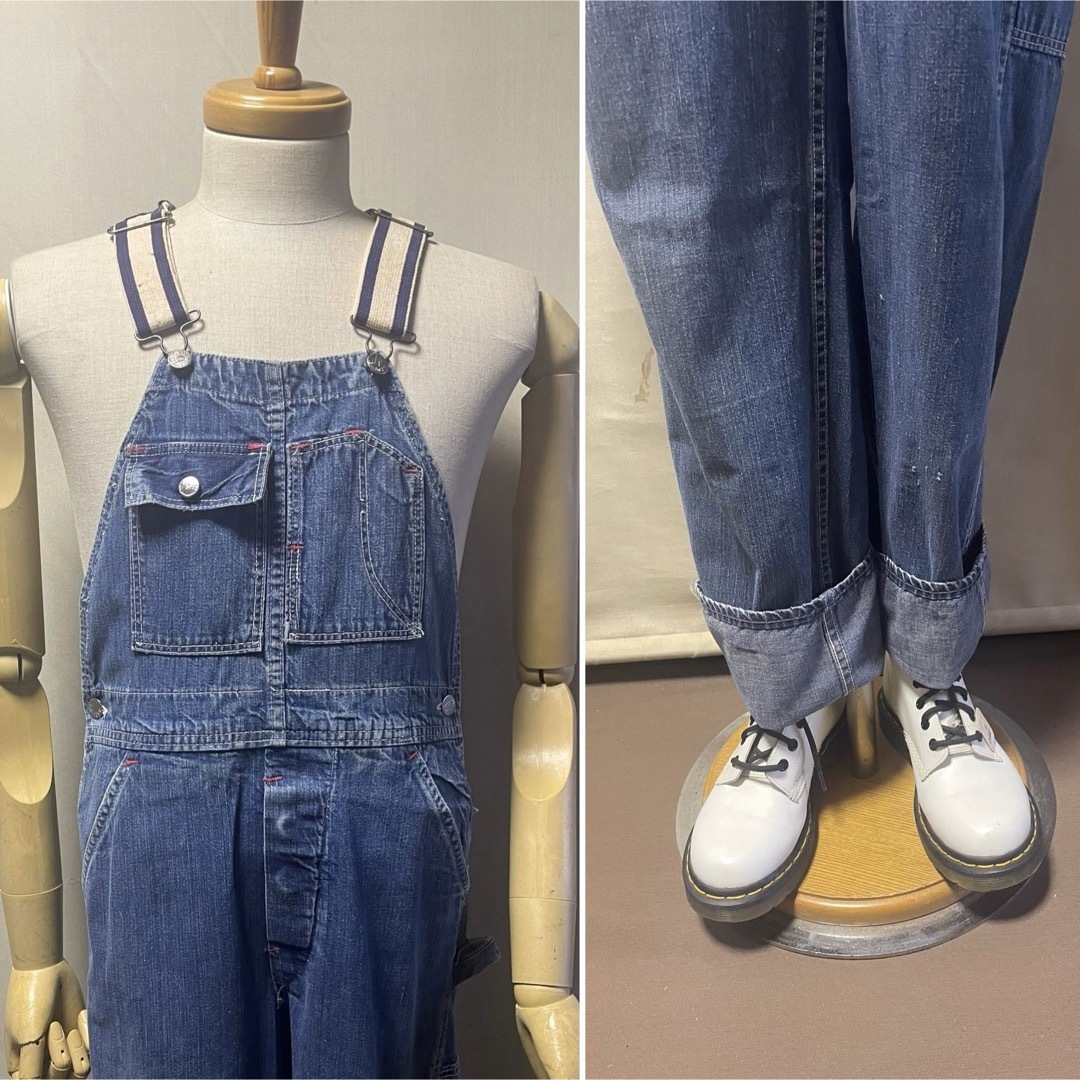 1960s MADE WELL  デニムオーバーオール  Size 32 メンズのパンツ(サロペット/オーバーオール)の商品写真