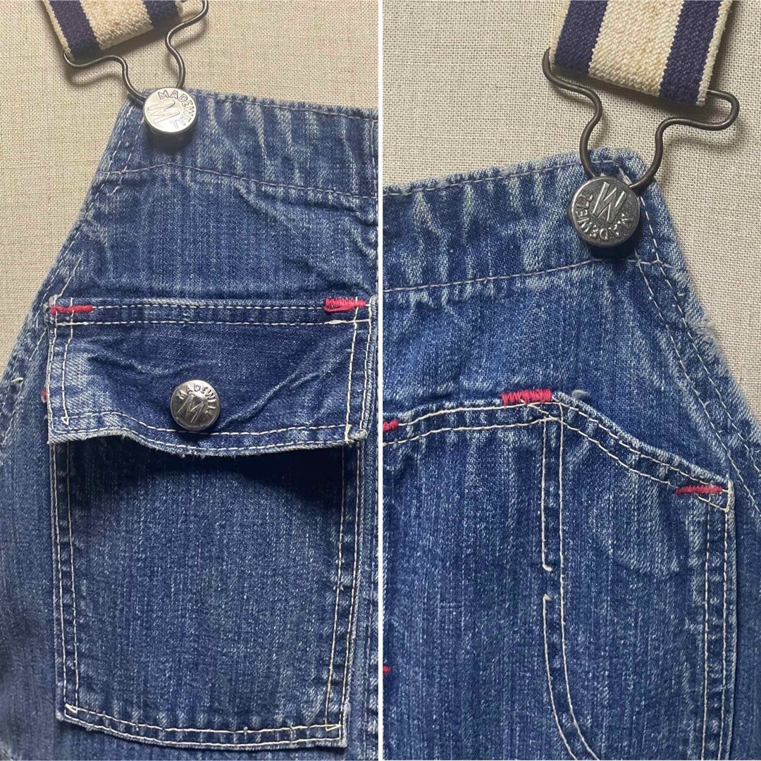 1960s MADE WELL  デニムオーバーオール  Size 32 メンズのパンツ(サロペット/オーバーオール)の商品写真