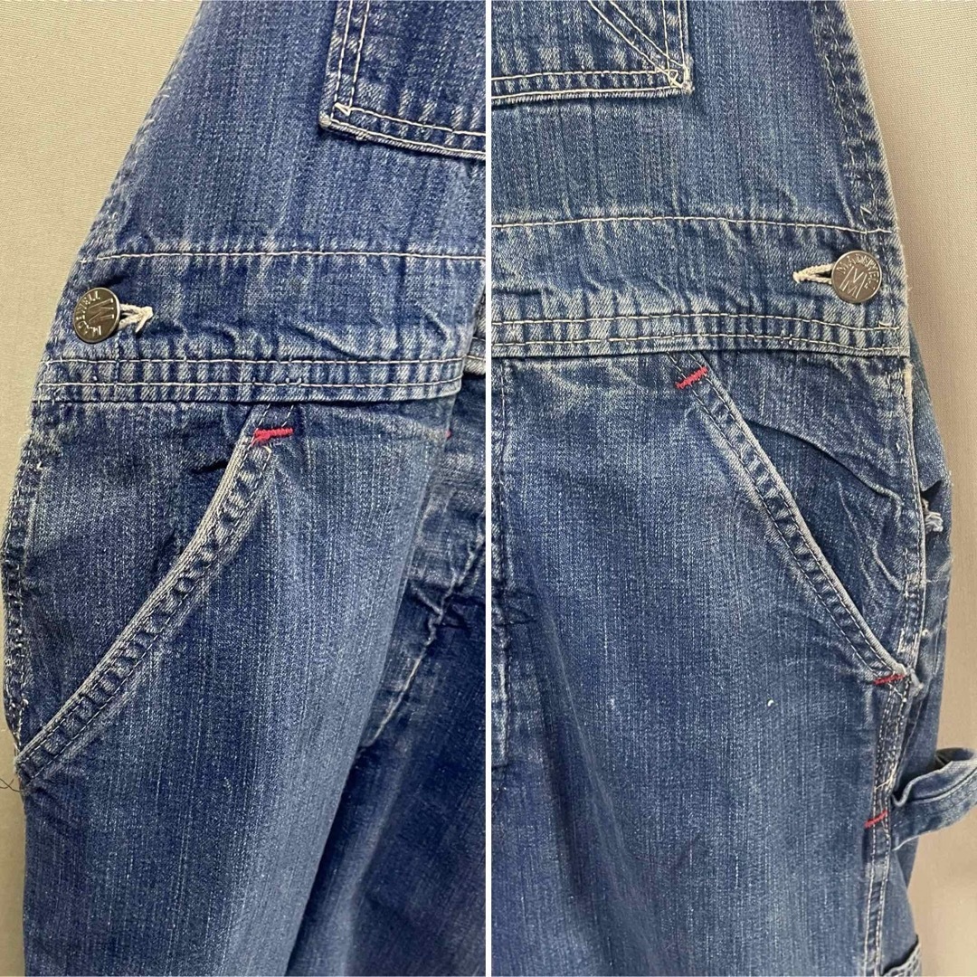 1960s MADE WELL  デニムオーバーオール  Size 32 メンズのパンツ(サロペット/オーバーオール)の商品写真