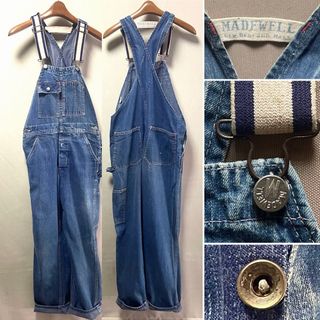 1960s MADE WELL  デニムオーバーオール  Size 32(サロペット/オーバーオール)