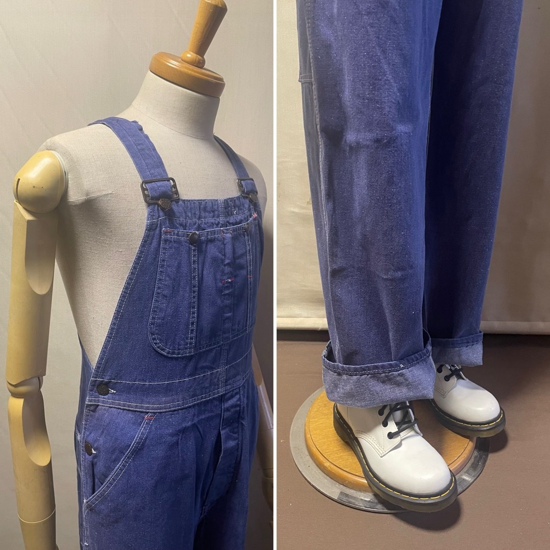 1960s Unknown デニムオーバーオール  Size 32/34 メンズのパンツ(サロペット/オーバーオール)の商品写真