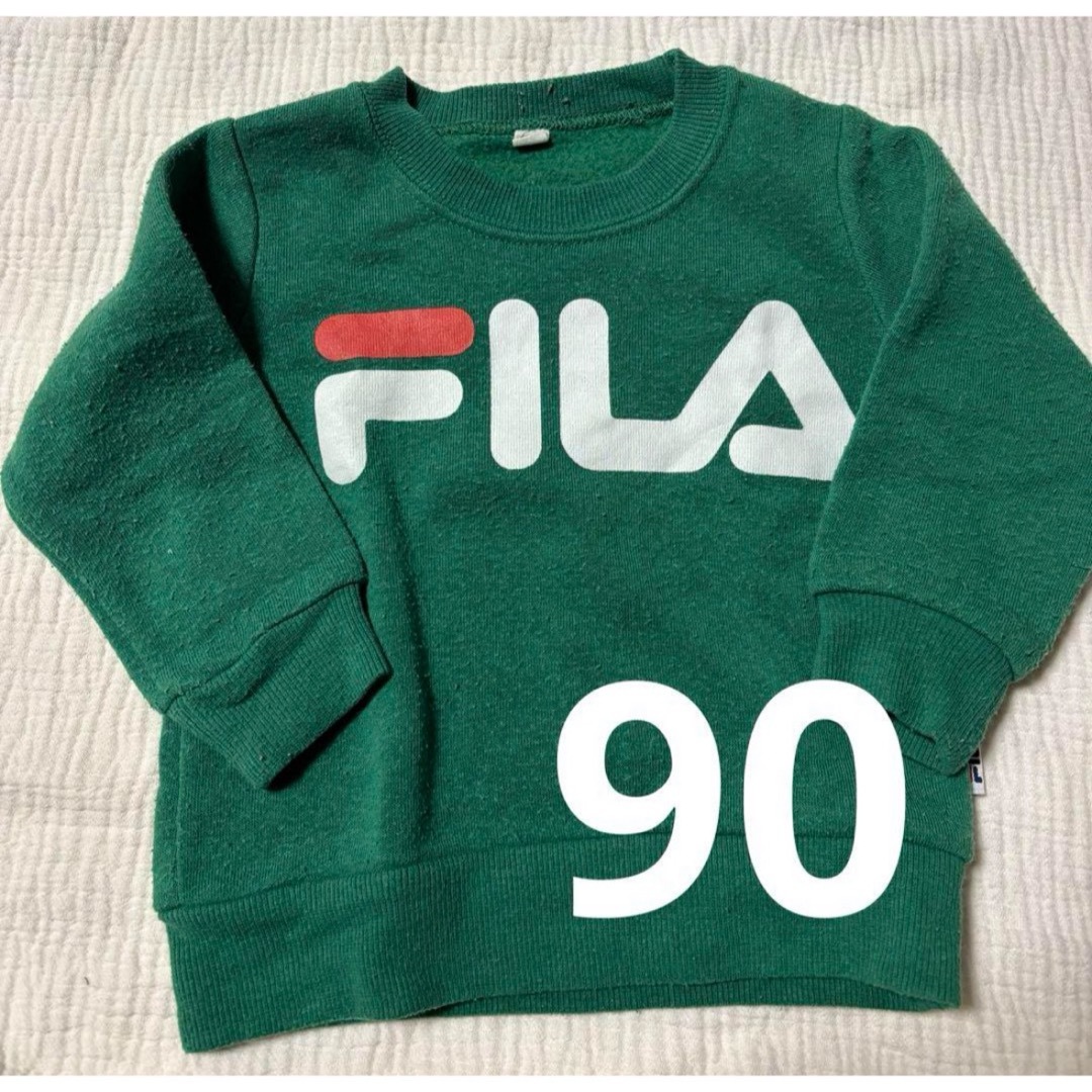 西松屋(ニシマツヤ)の西松屋  FILA  トレーナー  90 キッズ/ベビー/マタニティのキッズ服男の子用(90cm~)(Tシャツ/カットソー)の商品写真