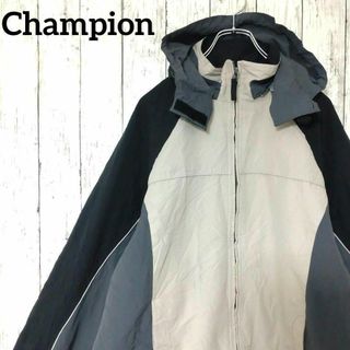 チャンピオン(Champion)のチャンピオン　USA古着　ナイロンジャケットジップアップ　ブルゾン（848）(ナイロンジャケット)