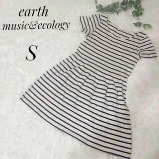 アースミュージックアンドエコロジー(earth music & ecology)のearth music&ecology レディース　膝丈ワンピース　S(ひざ丈ワンピース)
