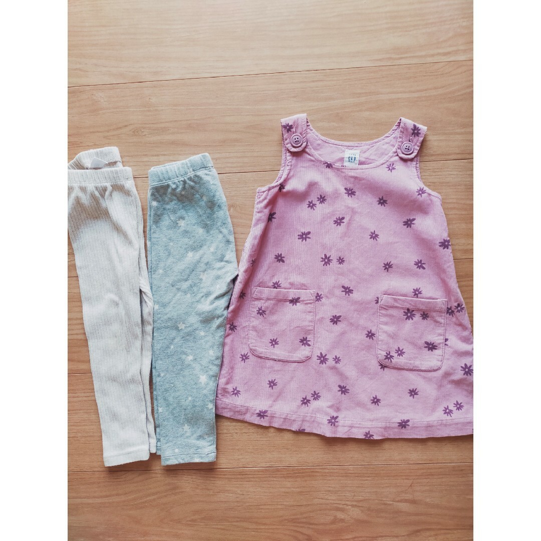 babyGAP(ベビーギャップ)のGAP ワンピースとレギンスセット キッズ/ベビー/マタニティのキッズ服女の子用(90cm~)(ワンピース)の商品写真