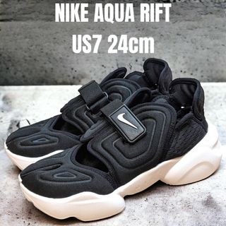 ナイキ(NIKE)のNIKE AQUA RIFT ナイキ アクアリフト 24cm ブラック(スニーカー)