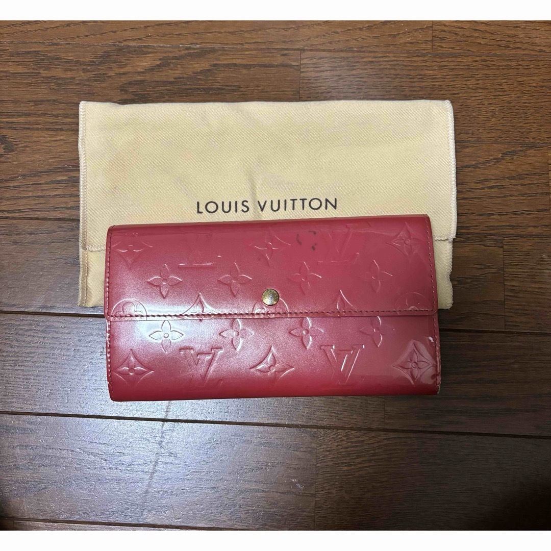 LOUIS VUITTON(ルイヴィトン)のVUITTON ヴェルニ　長財布　ピンク レディースのファッション小物(財布)の商品写真