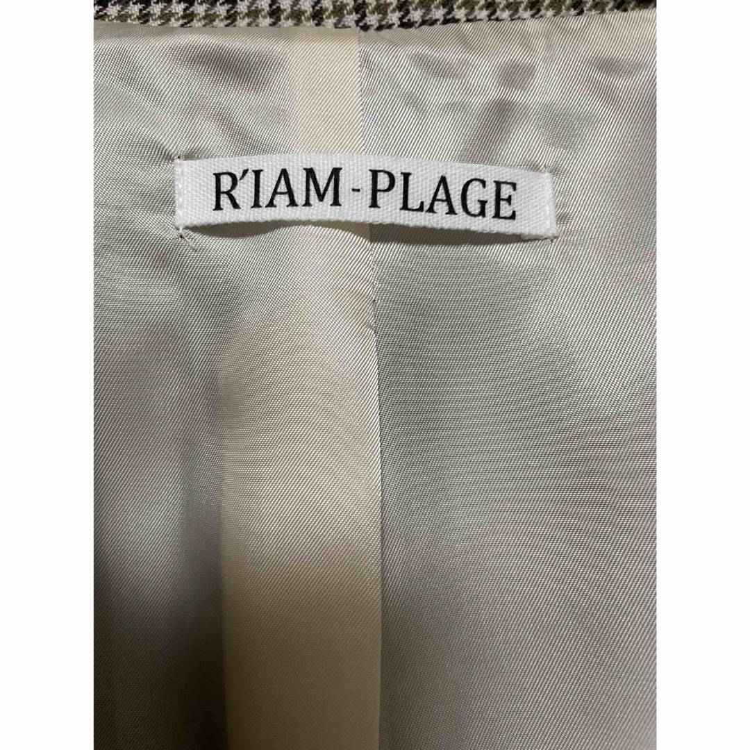 Plage(プラージュ)のplage 【R’IAM】 チェック コート ジャケット レディースのジャケット/アウター(ノーカラージャケット)の商品写真