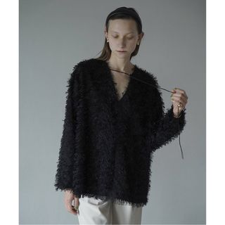 クラネ(CLANE)のW FACE FRINGE TOPS/Wフェイスフリンジトップス(カットソー(長袖/七分))