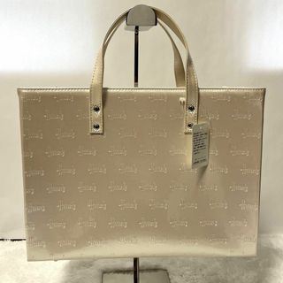 Harrods - 【未使用】ハロッズ　エナメル　トートバッグ　ハンドバッグ　ロゴ型押し　アイボリー