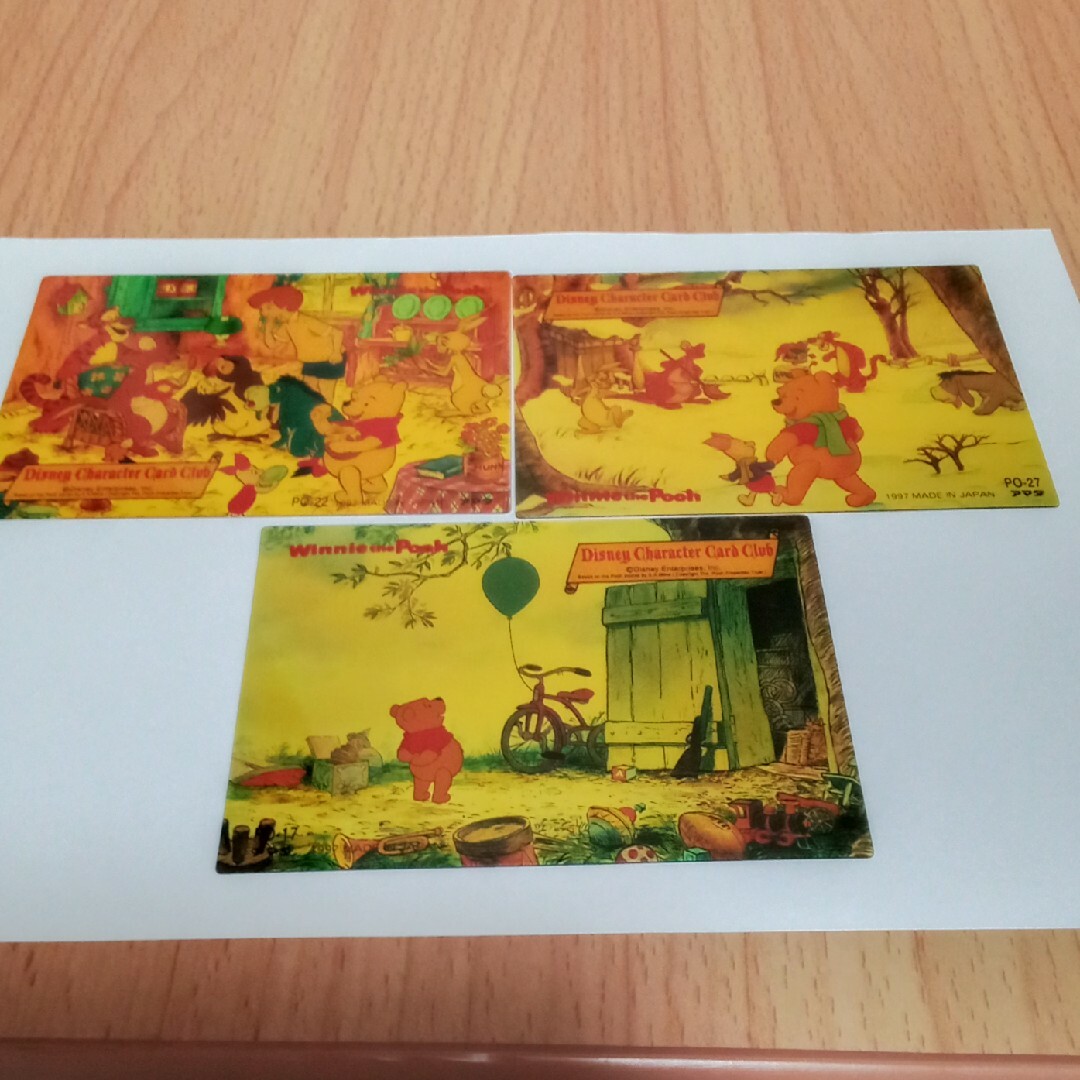 くまのプーさん(クマノプーサン)のディズニーキャラクターカード　くまのプーさん エンタメ/ホビーのおもちゃ/ぬいぐるみ(キャラクターグッズ)の商品写真