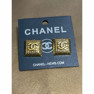 CHANEL - 46 ピアス　ヴィンテージ　ボタンピアス　海外インポート品　ポストs925 