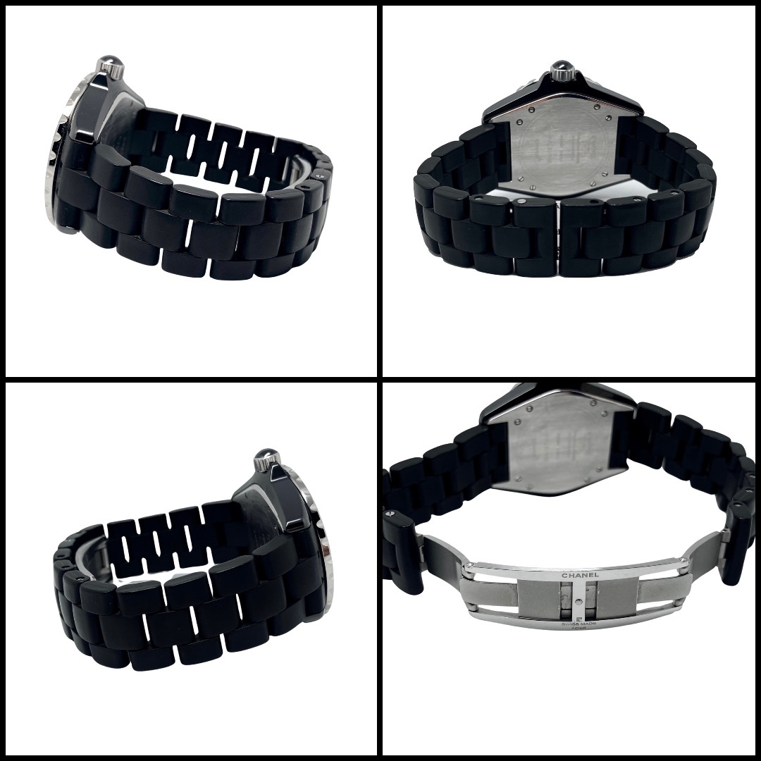CHANEL(シャネル)の【内部点検済】CHANEL　シャネル j12　腕時計　自動巻き　セラミック 38 メンズの時計(腕時計(アナログ))の商品写真