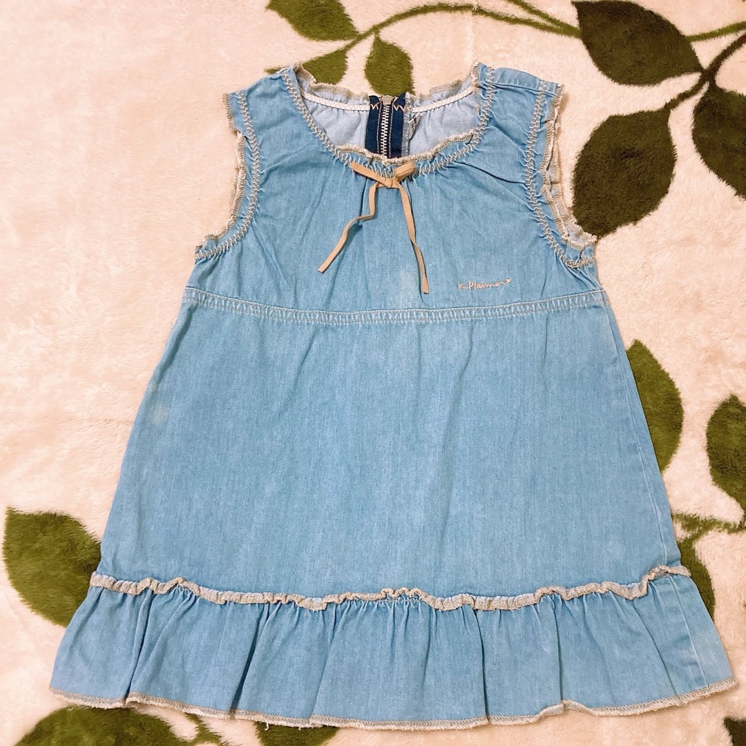 KP(ニットプランナー)のジャンバースカート　ワンピース　90 キッズ/ベビー/マタニティのキッズ服女の子用(90cm~)(ワンピース)の商品写真