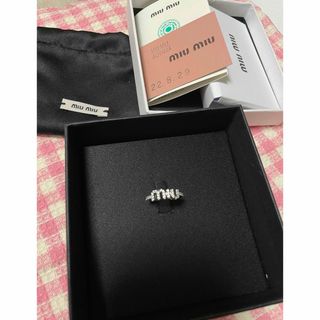 ミュウミュウ(miumiu)のmiumiu  クリスタルリング(リング(指輪))