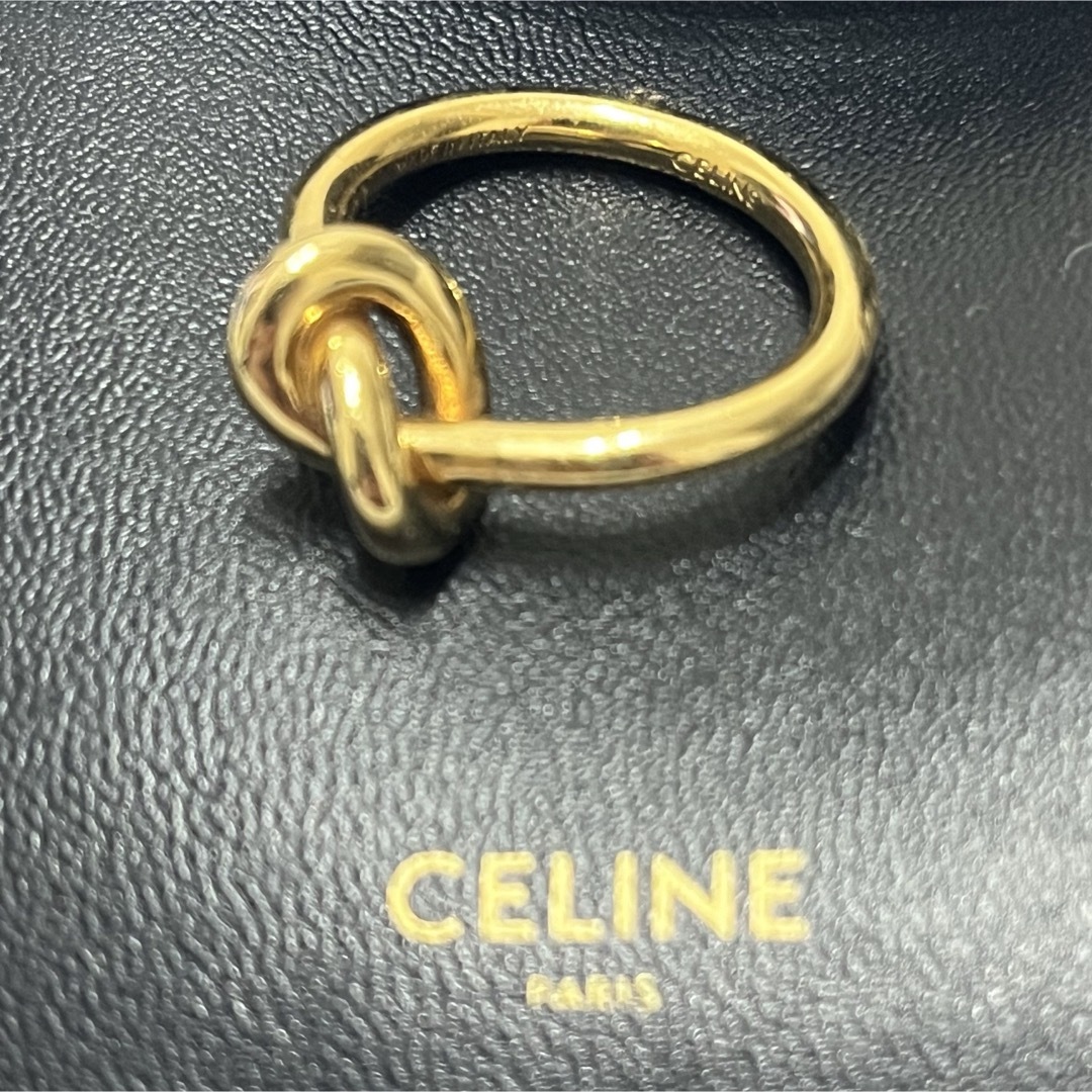 celine(セリーヌ)のCELINE ノットリング ゴールドフィニッシュ レディースのアクセサリー(リング(指輪))の商品写真