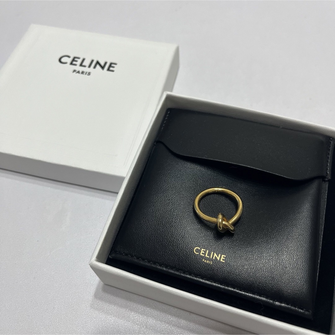 celine(セリーヌ)のCELINE ノットリング ゴールドフィニッシュ レディースのアクセサリー(リング(指輪))の商品写真
