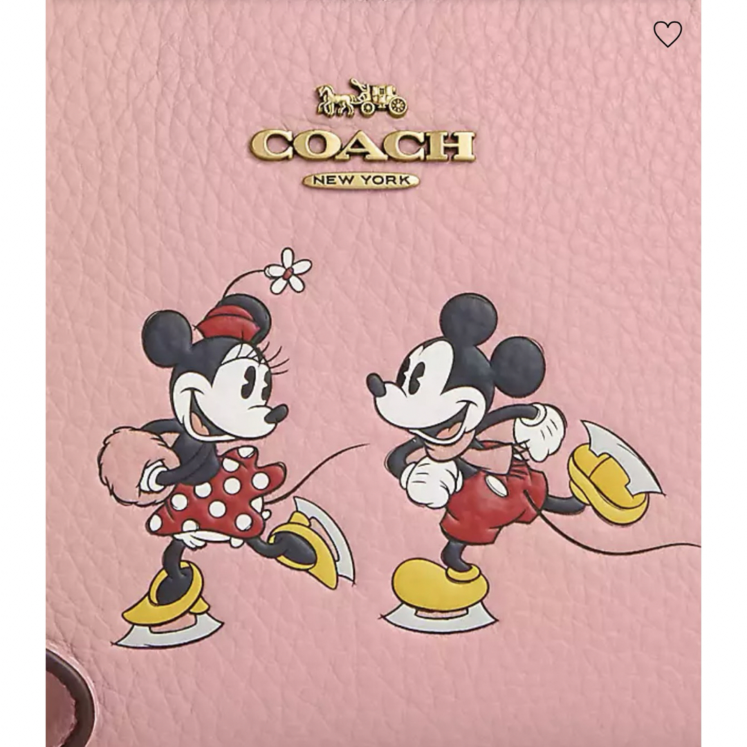 COACH(コーチ)のCOACH×ディズニー100周年コラボストラップ付きポーチ小物入コーナーZIP レディースのファッション小物(ポーチ)の商品写真