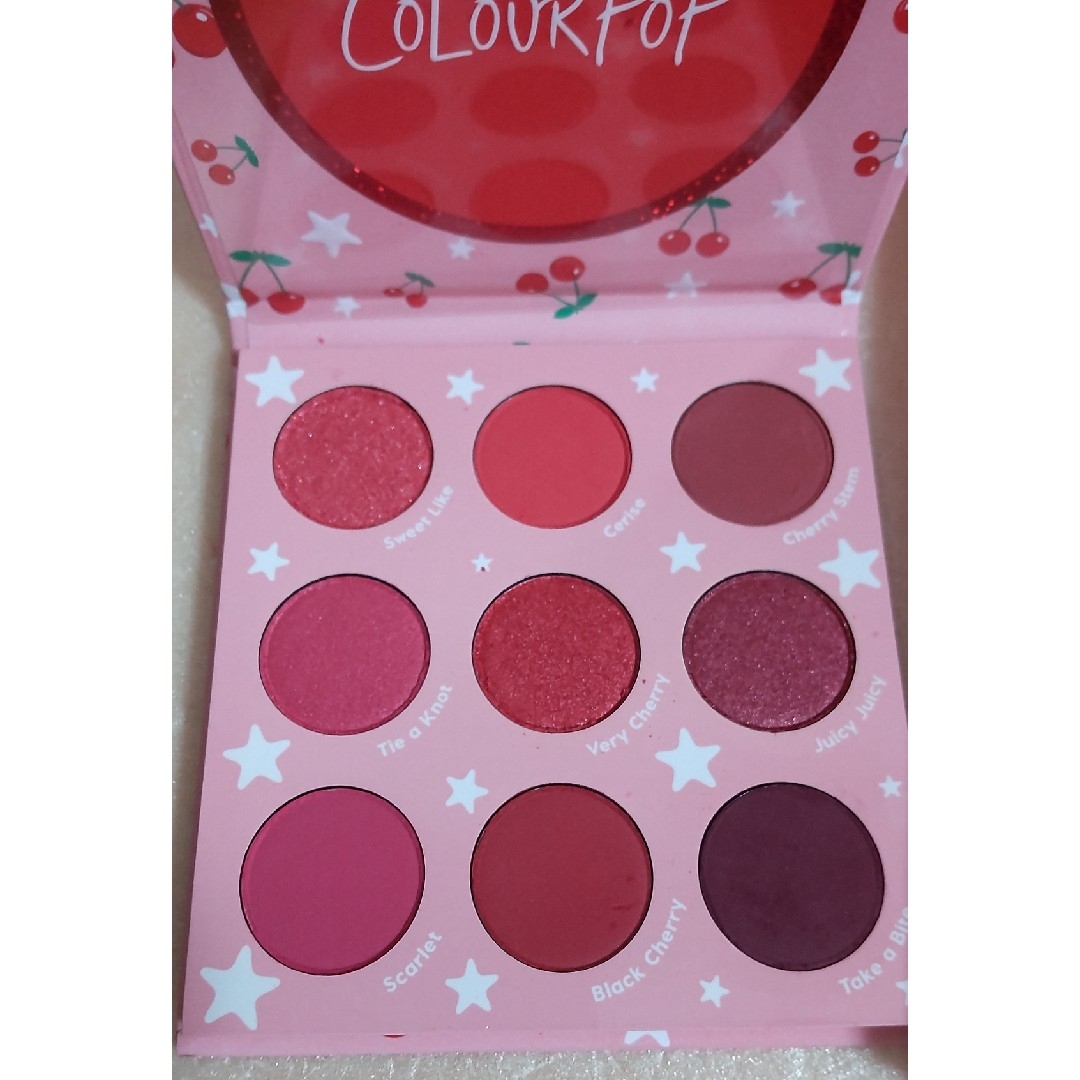 colourpop(カラーポップ)の【未使用※】カラーポップcherry crushアイシャドウパレット&ミラー コスメ/美容のベースメイク/化粧品(アイシャドウ)の商品写真