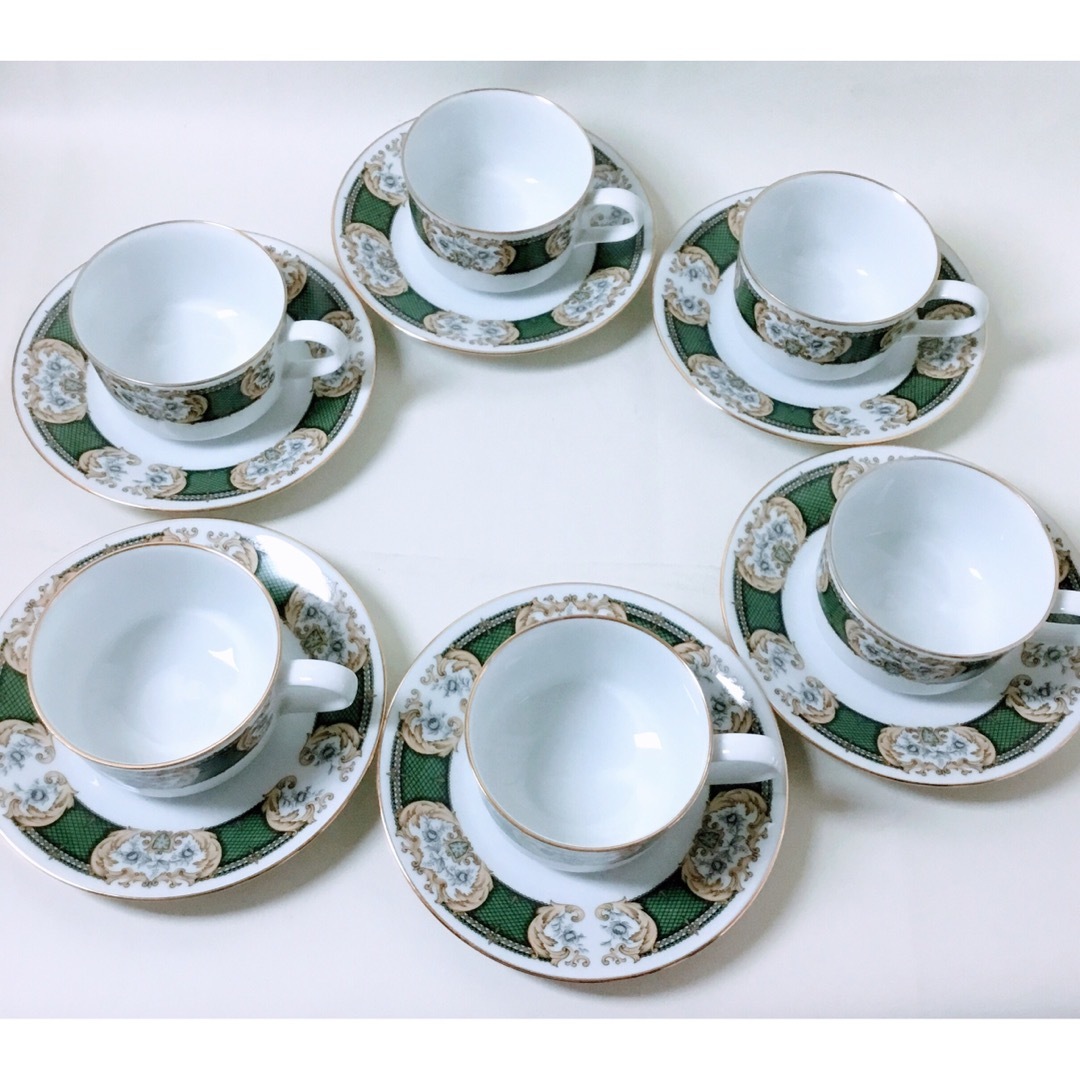 Noritake(ノリタケ)のNoritake ノリタケ☆カップ＆ソーサー　6客セット インテリア/住まい/日用品のキッチン/食器(グラス/カップ)の商品写真