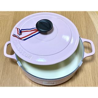 ルクルーゼ(LE CREUSET)の値下げ ★希少 CHASSEUR シャスール ローキャセロール 20cm ピンク(鍋/フライパン)