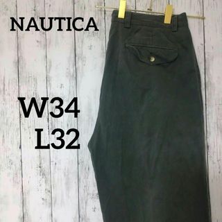 ノーティカ(NAUTICA)のノーティカ　チノパン　ツータック 希少カラー　W34L32（914）(チノパン)