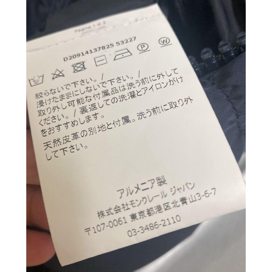 希少 モンクレール MARQUE 国内正規品 ネイビー サイズ0 希少 モンクレール MARQUE 国内正規品 ネイビー サイズ0