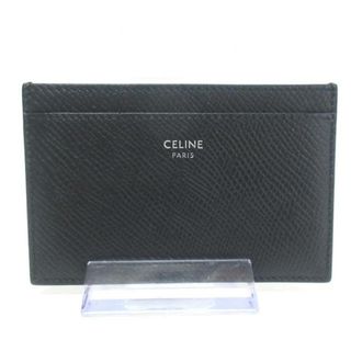 セリーヌ(celine)のセリーヌ カードケース美品  - 黒 レザー(名刺入れ/定期入れ)