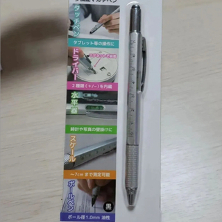 【新品未開封】　多機能マルチペン　ペン　文具　ドライバー　スケール　タッチペン(ペン/マーカー)