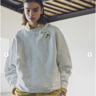 モンキータイム(MONKEY TIME（UNITED ARROWS）)のmonkey time フレンチテリー ディストレスド クルーネック スウェット(スウェット)