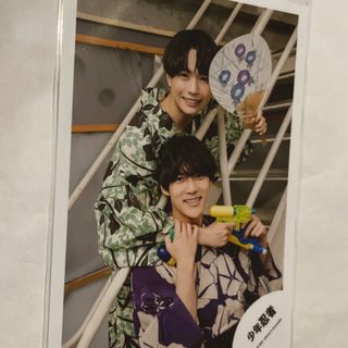 ジャニーズジュニア(ジャニーズJr.)の織山尚大　黒田光輝　公式写真(アイドルグッズ)