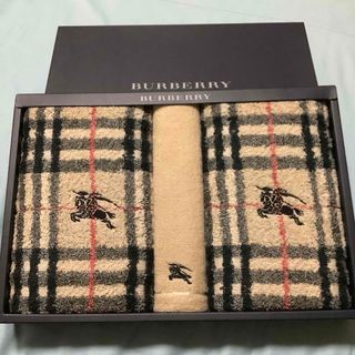 BURBERRY - 【新品】BURBERRYバーバリーノバチェックフェイスタオル2 /ミニテリー1 