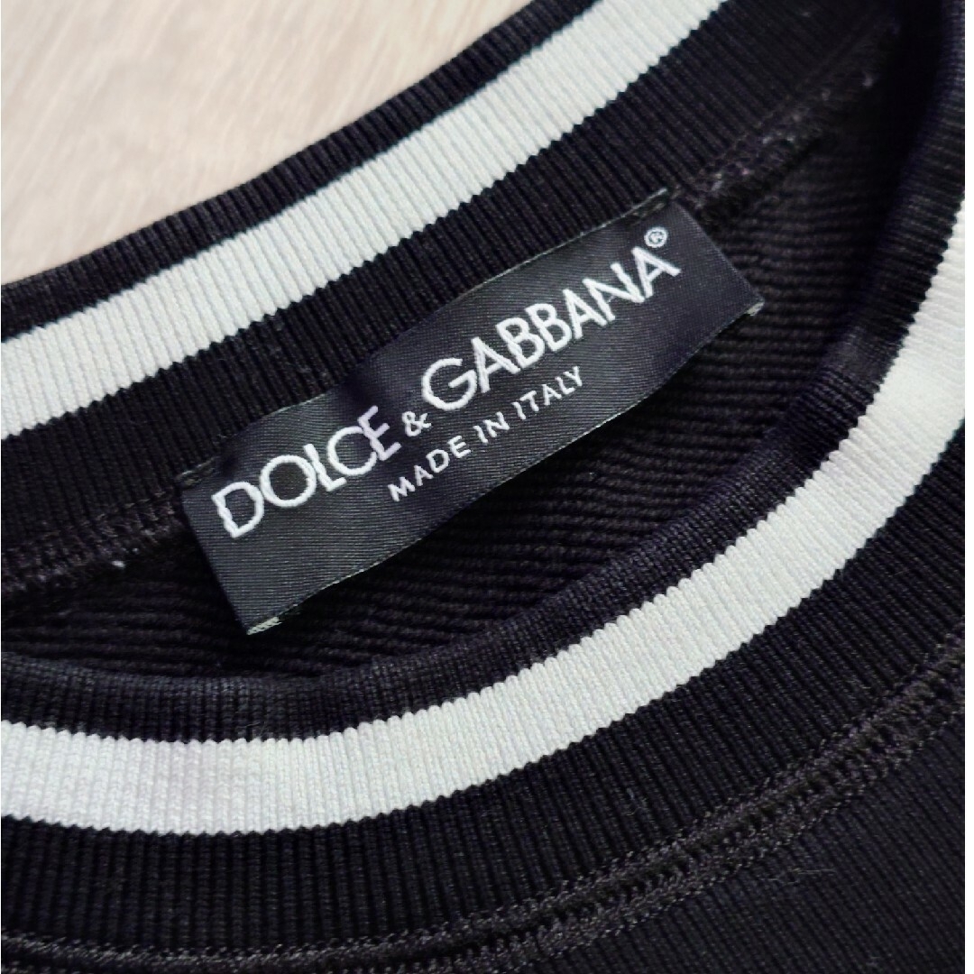 DOLCE&GABBANA(ドルチェアンドガッバーナ)の【美品】ドルガバ クラウンプリント クルーネックスウェット トレーナー ブラック メンズのトップス(スウェット)の商品写真