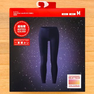 ユニクロ(UNIQLO)のヒートテック ウルトラウォームレギンス 超極暖　紺色 ネイビー M　ユニクロ(レギンス/スパッツ)