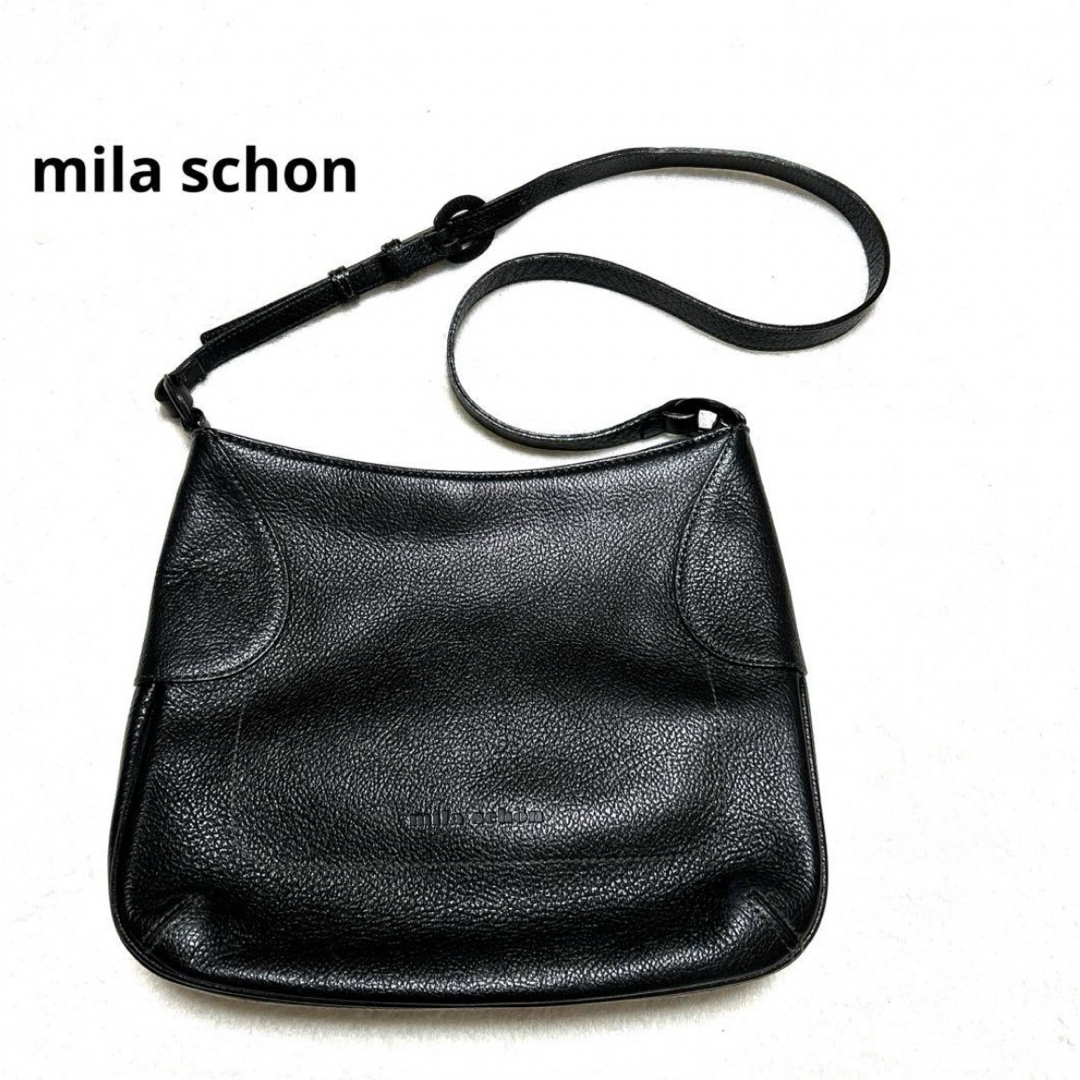 mila schon(ミラショーン)のmila schon ショルダーバッグ　ブラック レディースのバッグ(ショルダーバッグ)の商品写真