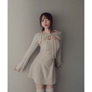 ANDMARY Lamia knit set mini dress(ミニワンピース)