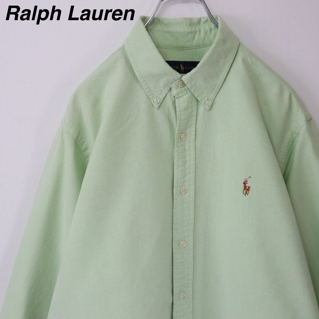 Ralph Lauren(ラルフローレン)の【春カラー】ラルフローレン／BDシャツ　刺繍ロゴ　パステルカラー　ペールトーン メンズのトップス(シャツ)の商品写真