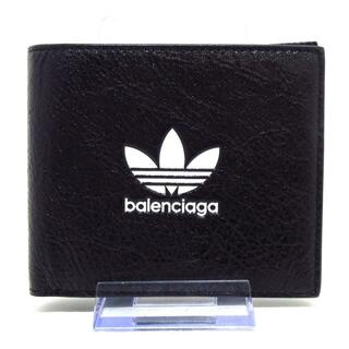 バレンシアガ(Balenciaga)のバレンシアガ 札入れ美品  - 721899 黒×白(財布)