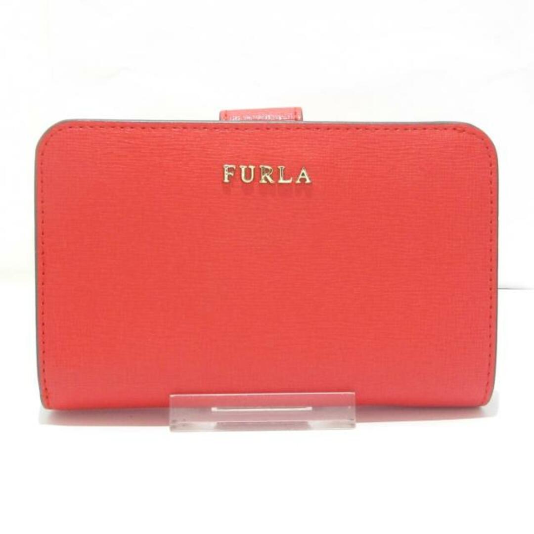 Furla(フルラ)のフルラ 2つ折り財布美品  レッド レザー レディースのファッション小物(財布)の商品写真