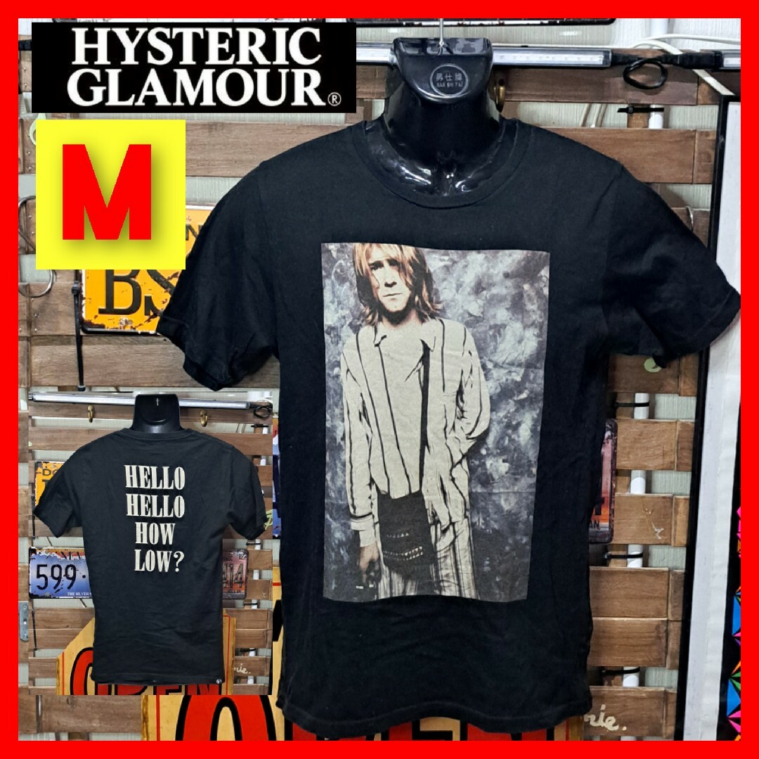 HYSTERIC GLAMOUR(ヒステリックグラマー)のヒステリックグラマー　ニルヴァーナ　カートコバーン　Tシャツ　Ｍ　キムタク メンズのトップス(Tシャツ/カットソー(半袖/袖なし))の商品写真