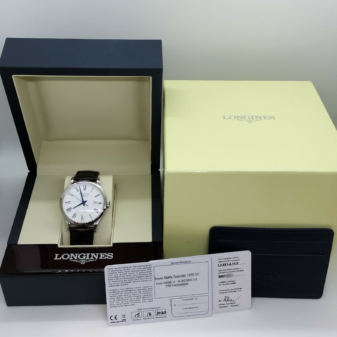 LONGINES(ロンジン)の【良品】LONGINESロンジンRecordレコードL28214112箱保付き メンズの時計(腕時計(アナログ))の商品写真