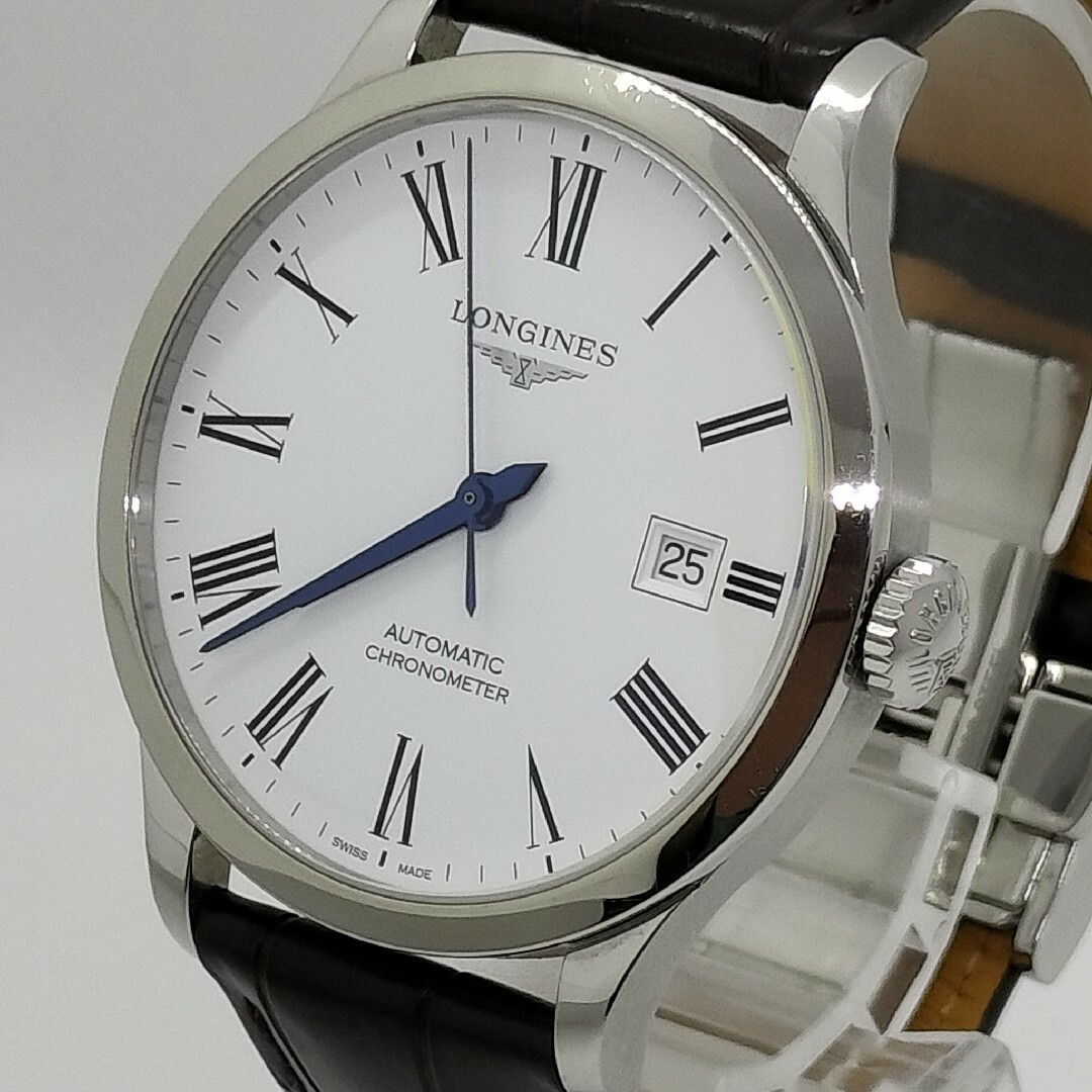 LONGINES(ロンジン)の【良品】LONGINESロンジンRecordレコードL28214112箱保付き メンズの時計(腕時計(アナログ))の商品写真